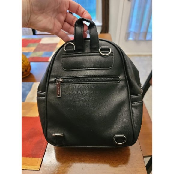 Women Black Leather Cute Bowknot Small Backpack Purse main image 15